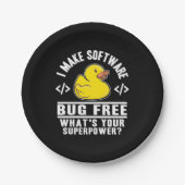 Programmer maakt software gratis papieren bordje (Voorkant)
