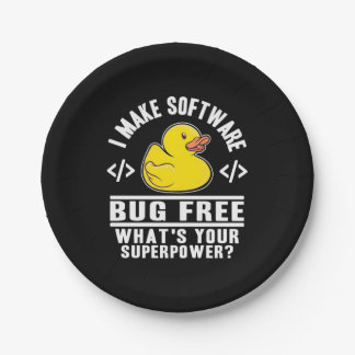 Programmer maakt software gratis papieren bordje