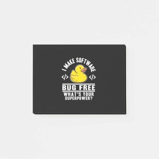 Programmer maakt software gratis post-it® notes (Voorkant)