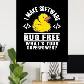 Programmer maakt software gratis poster (Thuiskantoor)