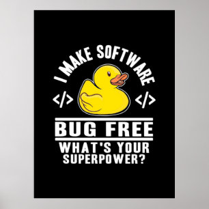 Programmer maakt software gratis poster