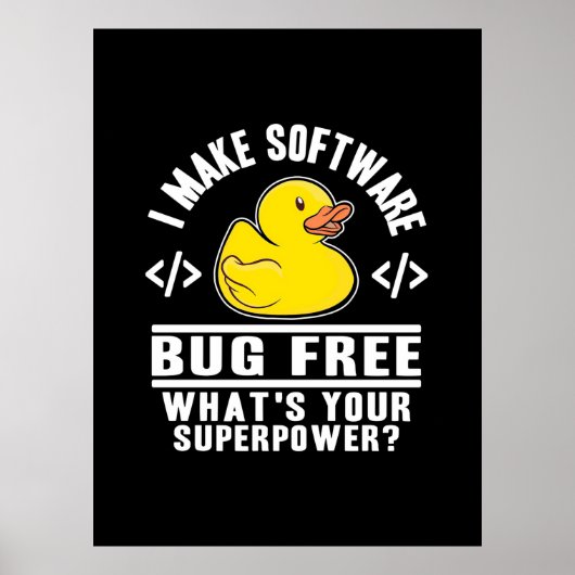 Programmer maakt software gratis poster (Voorkant)