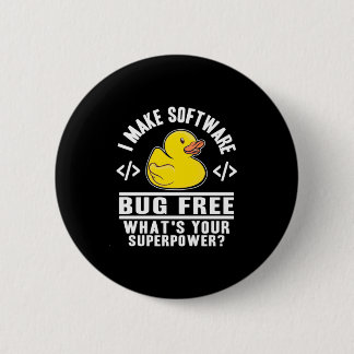 Programmer maakt software gratis ronde button 5,7 cm