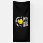 Programmer maakt software gratis spandoek (Verticaal)