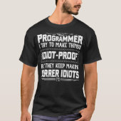 Programmer Mannen Women Computer Coder Programming T-shirt (Voorkant)
