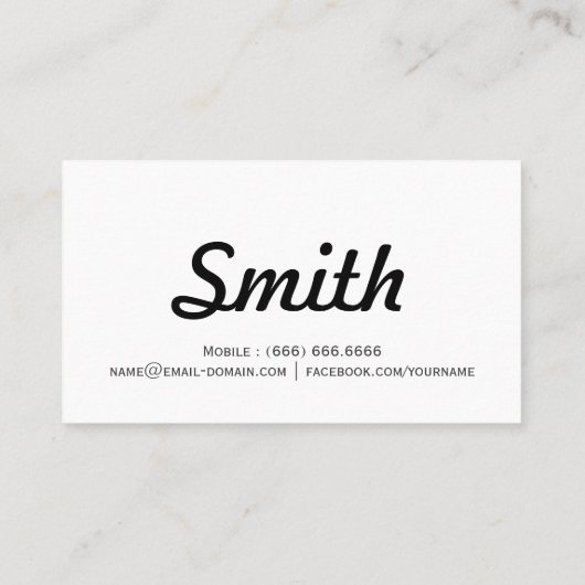 Programmer - Minimale eenvoudige samenvatting Visitekaartje (Achterkant)