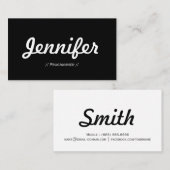 Programmer - Minimale eenvoudige samenvatting Visitekaartje (Voorkant / Achterkant)