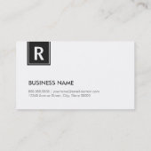 Programmer - Modern Classy Monogram Visitekaartje (Achterkant)