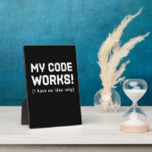 Programmer My Code Works Fotoplaat (Zijkant)