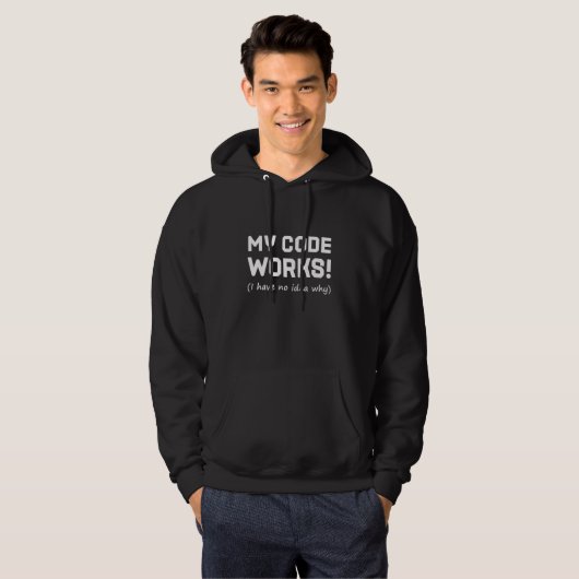 Programmer My Code Works Hoodie (Voorkant volledig)