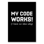 Programmer My Code Works Kaart (Voorkant)