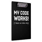 Programmer My Code Works Klembord (Rechts)