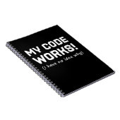 Programmer My Code Works Notitieboek (Rechterzijde)