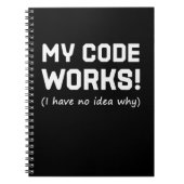 Programmer My Code Works Notitieboek (Voorkant)