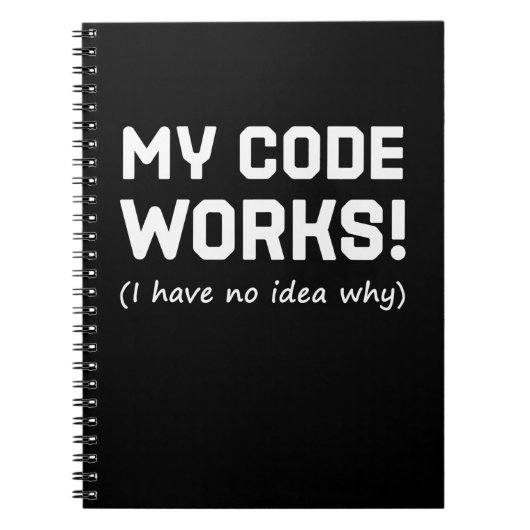 Programmer My Code Works Notitieboek (Voorkant)