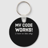 Programmer My Code Works Sleutelhanger (Voorkant)