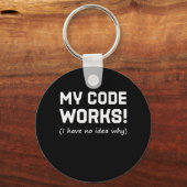 Programmer My Code Works Sleutelhanger (Voorkant)