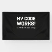 Programmer My Code Works Spandoek (Horizontaal)