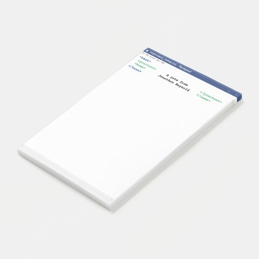 Programmer Notitieblok Coder Format Computer Scien Post-it® Notes (Schuin)