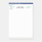 Programmer Notitieblok Coder Format Computer Scien Post-it® Notes (Voorkant)