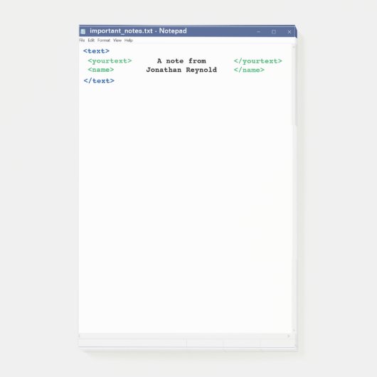 Programmer Notitieblok Coder Format Computer Scien Post-it® Notes (Voorkant)