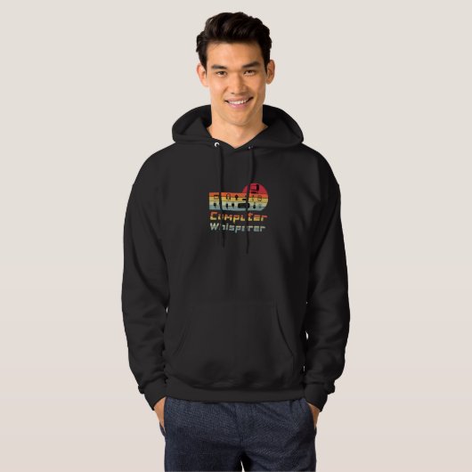 Programmer of coder van computerapparatuur hoodie (Voorkant volledig)