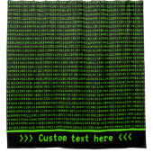 Programmer of gamer Thema Black & Green - Elke tek Douchegordijn (Voorkant)