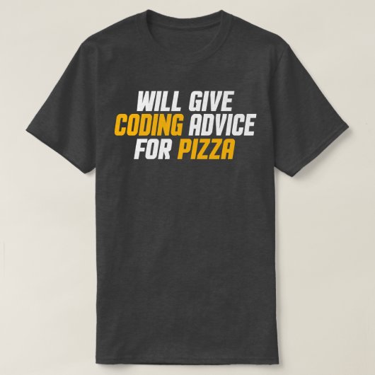Programmer, ontwikkelaar Funny geeft codeadvies vo T-shirt (Design voorkant)