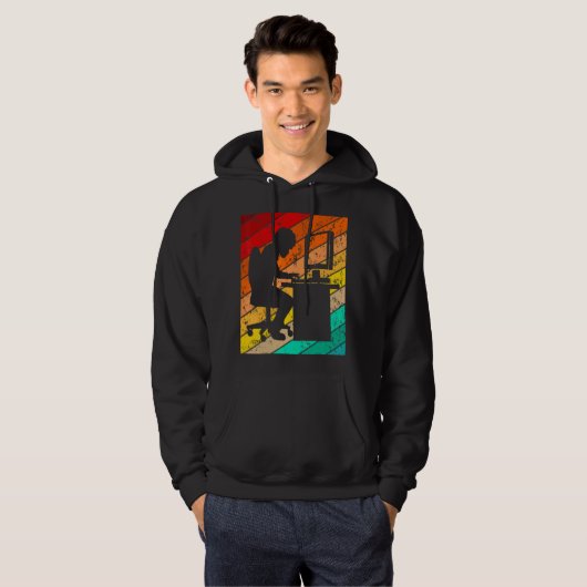 Programmer Programming Coding Debugging Computer P Hoodie (Voorkant volledig)