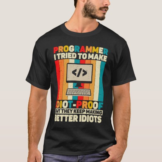 Programmer Quote Codering Computer Engineer T-shirt (Voorkant)