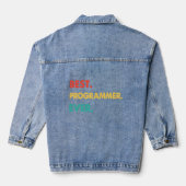 Programmer Retro Best Programmer ooit Denim Jacket (Achterkant)