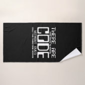 Programmer schrijft Code zonder bugs Badhanddoek (Badhanddoek)