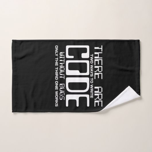 Programmer schrijft Code zonder bugs Handdoek (Handdoek)