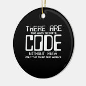 Programmer schrijft Code zonder bugs Keramisch Ornament (Links)