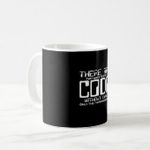 Programmer schrijft Code zonder bugs Koffiemok (Voorkant links)