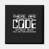 Programmer schrijft Code zonder bugs Magneet (Voorkant)
