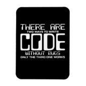 Programmer schrijft Code zonder bugs Magneet (Verticaal)