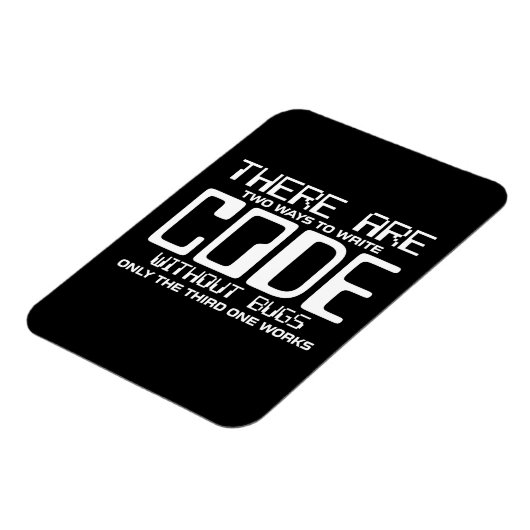 Programmer schrijft Code zonder bugs Magneet (Linkerzijde)