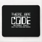 Programmer schrijft Code zonder bugs Muismat (Voorkant)
