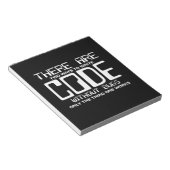 Programmer schrijft Code zonder bugs Notitieblok (Schuin)