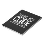 Programmer schrijft Code zonder bugs Notitieblok (Linkerzijde)