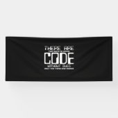 Programmer schrijft Code zonder bugs Spandoek (Horizontaal)