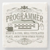 Programmer Stenen Onderzetter (Voorkant)