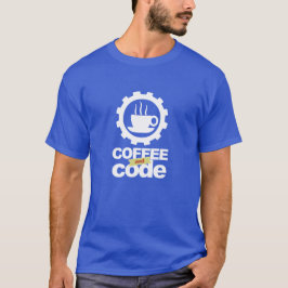 programmer t-shirt:koffie en code t-shirt