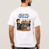 Programmer & Tech Support Grafisch T-shirt (Achterkant)