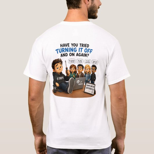 Programmer & Tech Support Grafisch T-shirt (Achterkant)