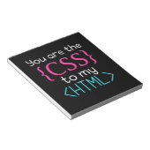 Programmer U bent de css naar mijn HTML Notitieblok (Schuin)