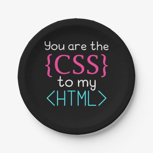 Programmer U bent de css naar mijn HTML Papieren Bordje (Voorkant)