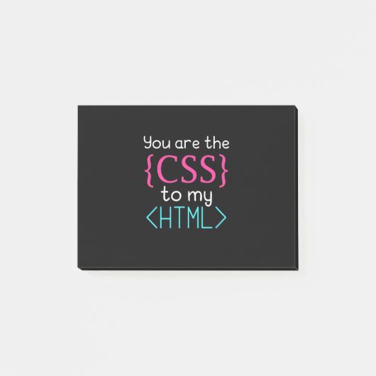 Programmer U bent de css naar mijn HTML Post-it® Notes (Voorkant)