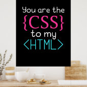 Programmer U bent de css naar mijn HTML Poster (Keuken)
